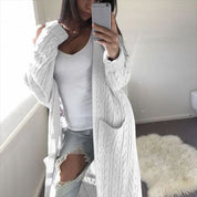 Double pocket full body twist sweater - Amara Luxe Fine Boutique