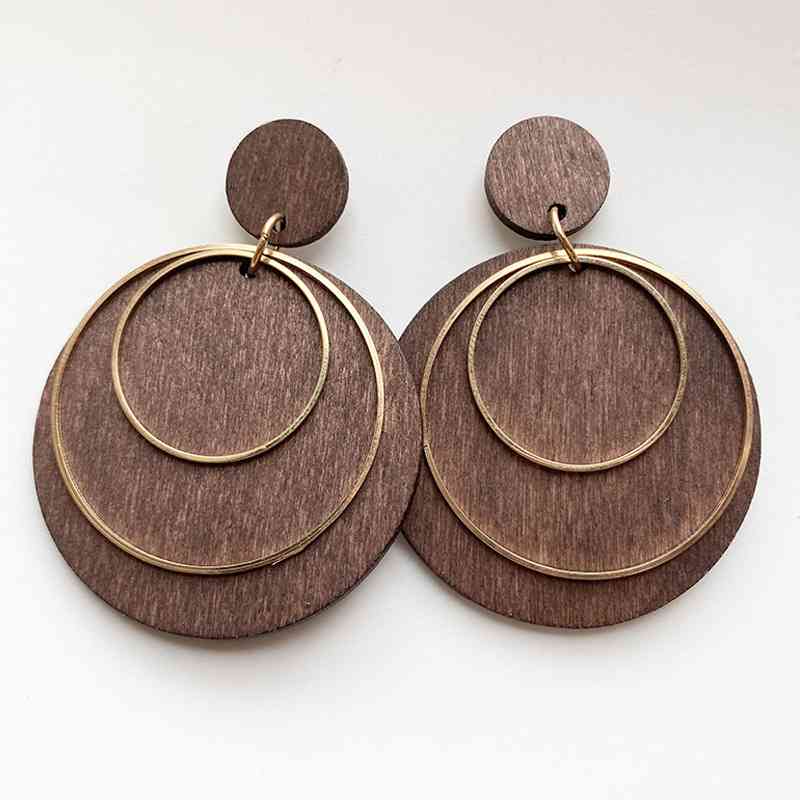 Geometric Drop Earrings - Amara Luxe Fine Boutique