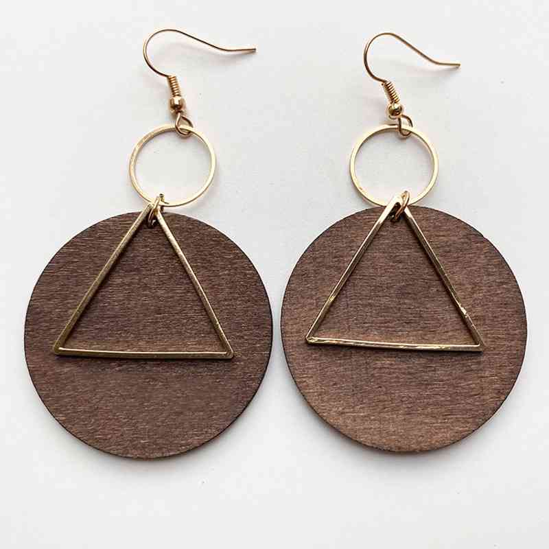 Geometric Drop Earrings - Amara Luxe Fine Boutique