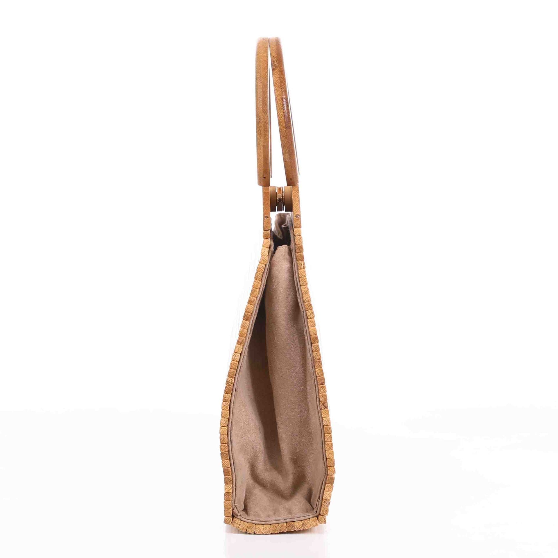 Hand-Woven Bags Bamboo Root Clutch Natural Bamboo Bag Bamboo Handbag - Amara Luxe Fine Boutique