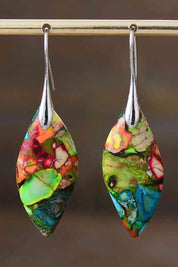 Handmade Natural Stone Dangle Earrings - Amara Luxe Fine Boutique