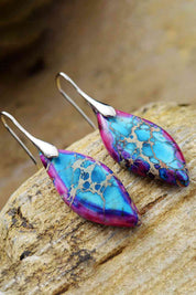 Handmade Natural Stone Dangle Earrings - Amara Luxe Fine Boutique