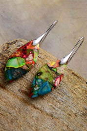 Handmade Natural Stone Dangle Earrings - Amara Luxe Fine Boutique