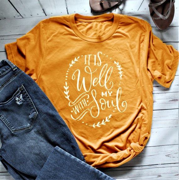 IT IS WELL WITH MY SOUL GRAPHIC TEE - Amara Luxe Fine Boutique