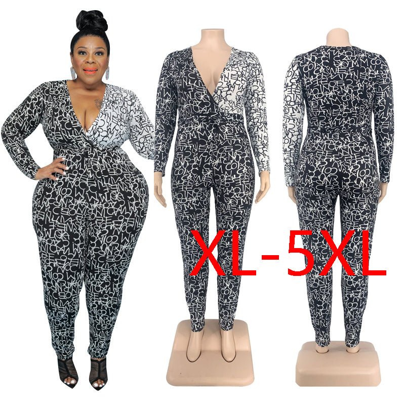 Jumpsuit Ladies Rompers V Neck - Amara Luxe Fine Boutique