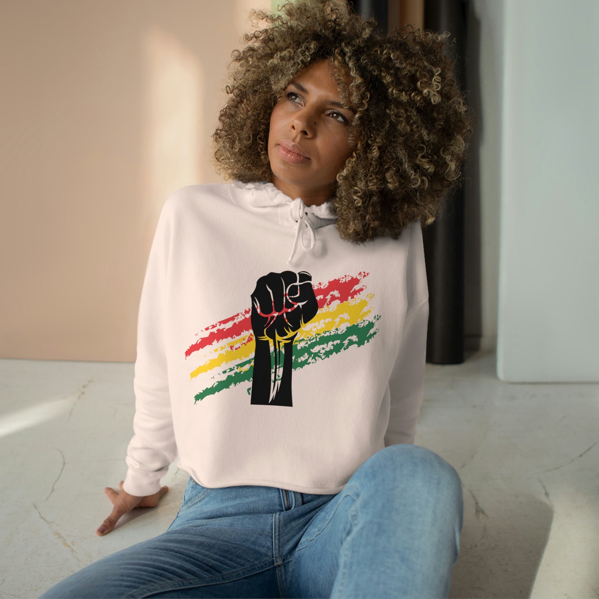 Juneteenth Crop Hoodie - Amara Luxe Fine Boutique
