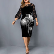 Ladies Floral Party Bodycon Dress - Amara Luxe Fine Boutique