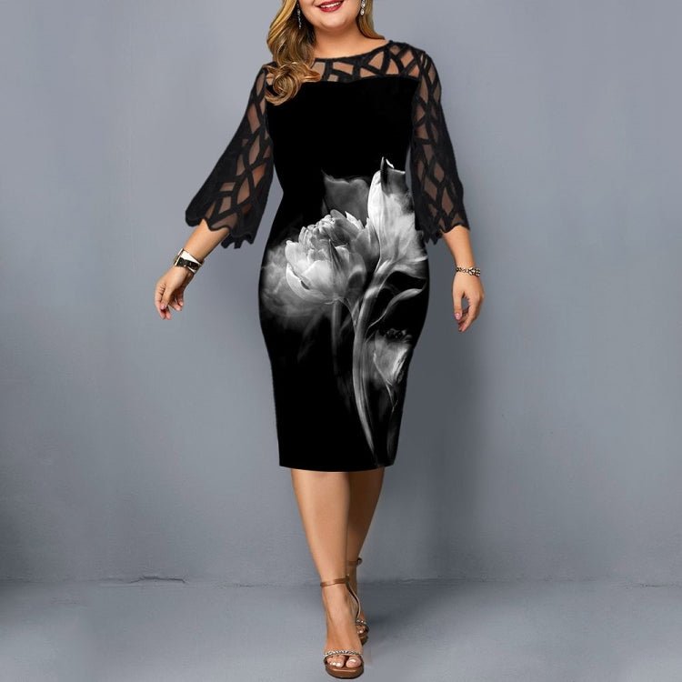 Ladies Floral Party Bodycon Dress - Amara Luxe Fine Boutique