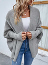 Long Sleeve Lapel Collar Streetwear Cardigan - Amara Luxe Fine Boutique