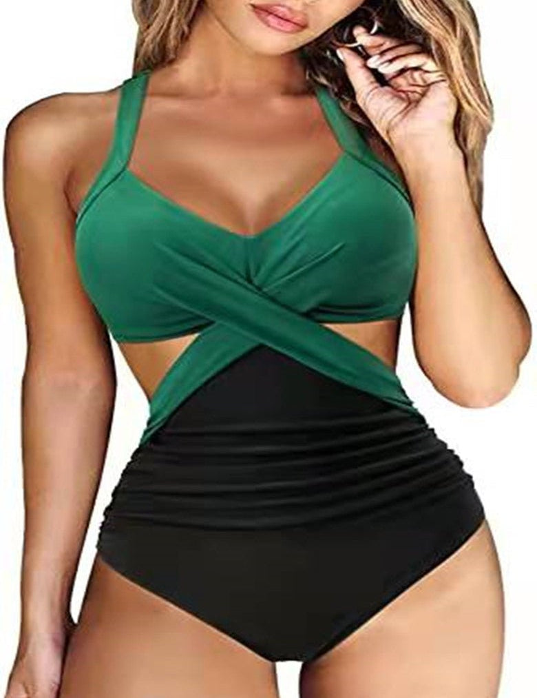 Multicolor Split Bikini Ladies Swimwear - Amara Luxe Fine Boutique