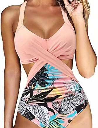 Multicolor Split Bikini Ladies Swimwear - Amara Luxe Fine Boutique
