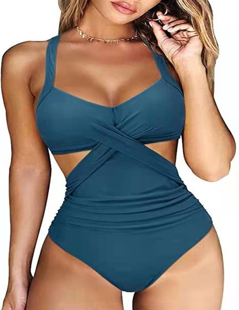 Multicolor Split Bikini Ladies Swimwear - Amara Luxe Fine Boutique