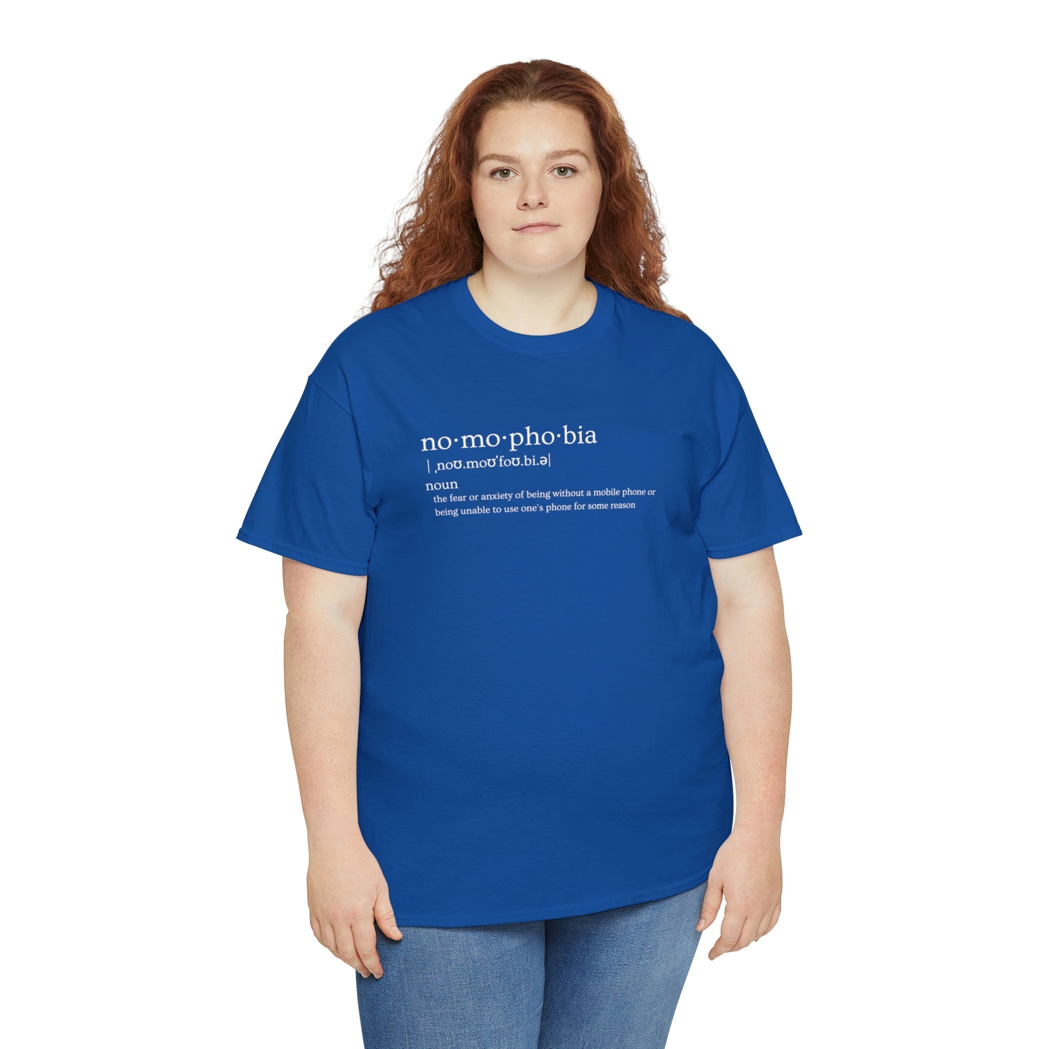 Nomophobia Women's Heavy Cotton Tee - Amara Luxe Fine Boutique