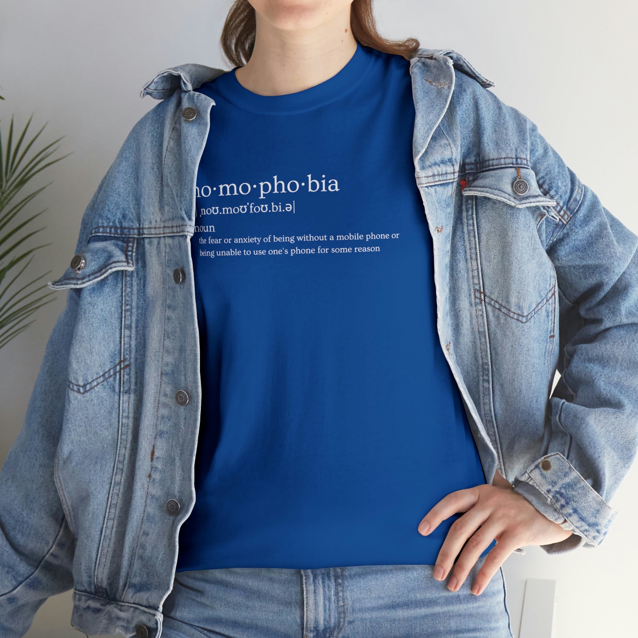 Nomophobia Women's Heavy Cotton Tee - Amara Luxe Fine Boutique