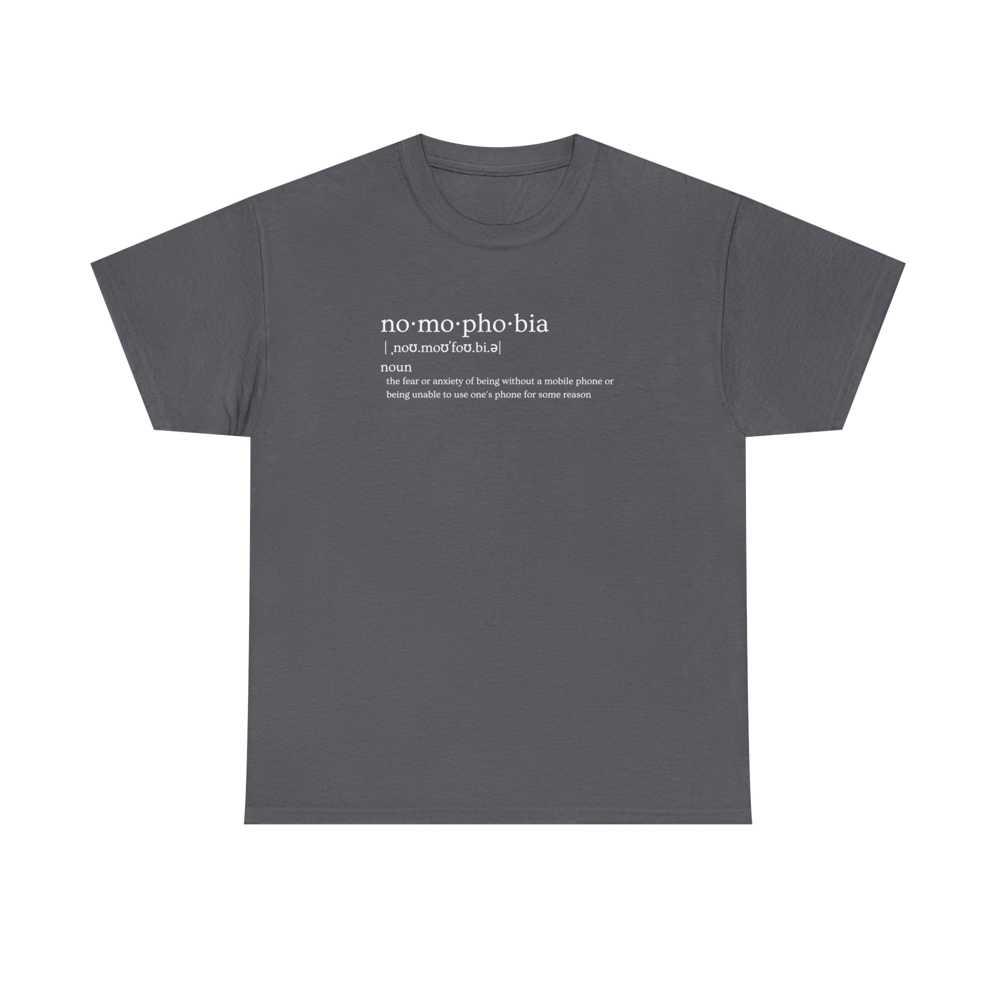 Nomophobia Women's Heavy Cotton Tee - Amara Luxe Fine Boutique
