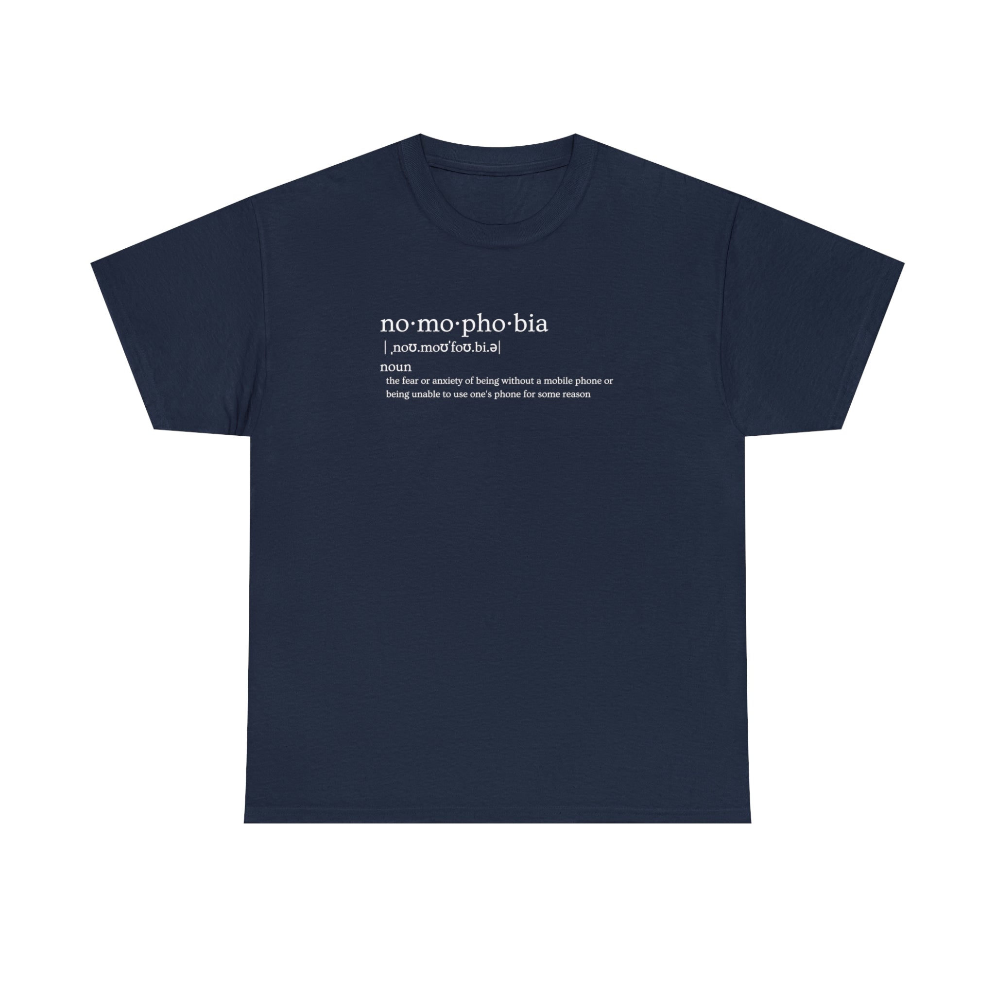 Nomophobia Women's Heavy Cotton Tee - Amara Luxe Fine Boutique