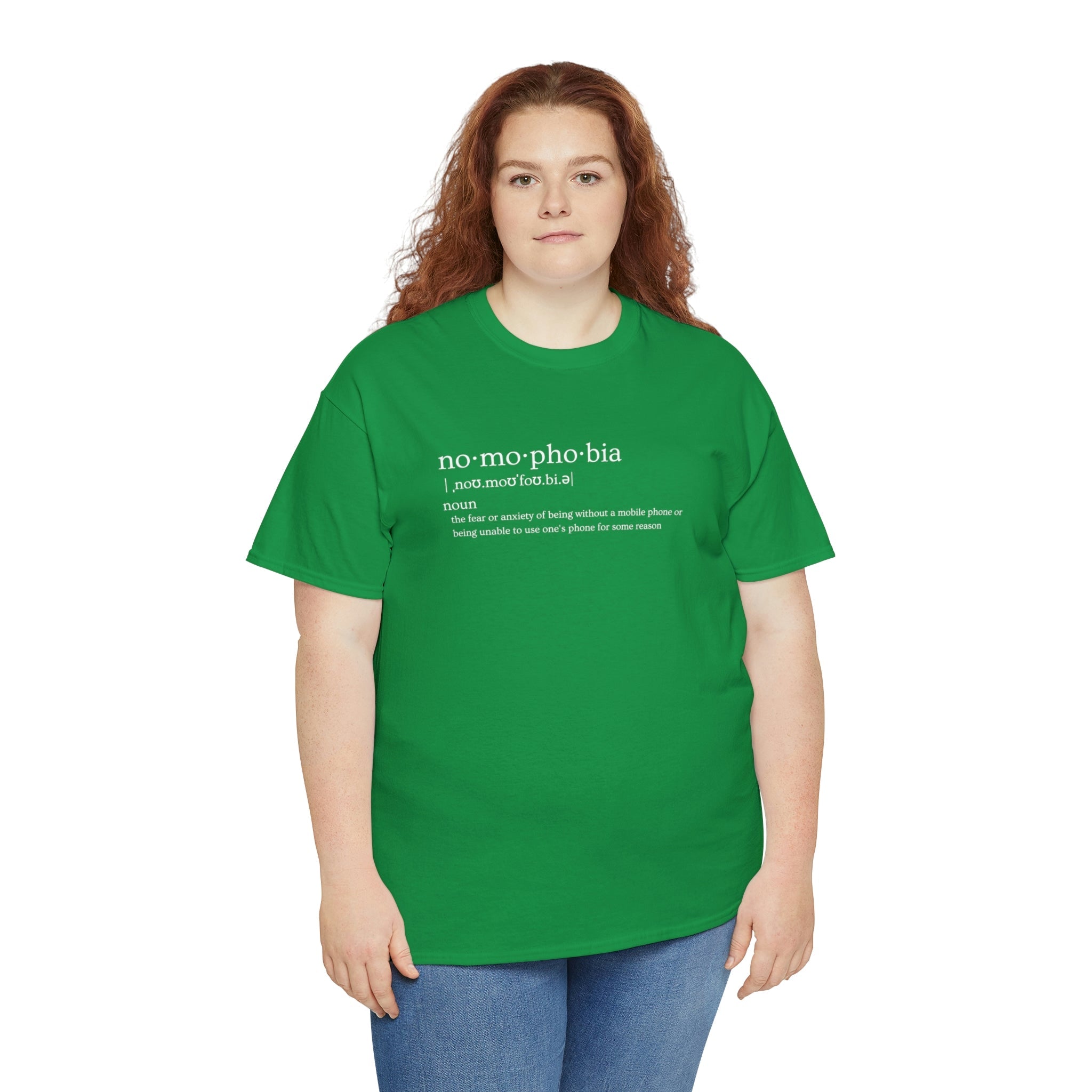 Nomophobia Women's Heavy Cotton Tee - Amara Luxe Fine Boutique