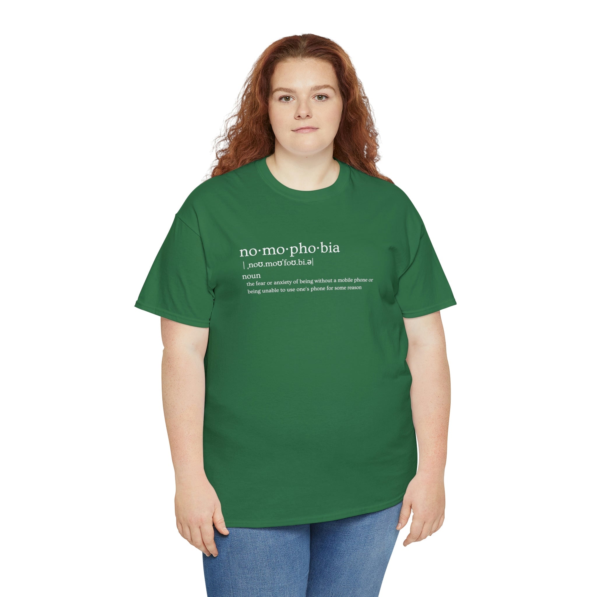 Nomophobia Women's Heavy Cotton Tee - Amara Luxe Fine Boutique