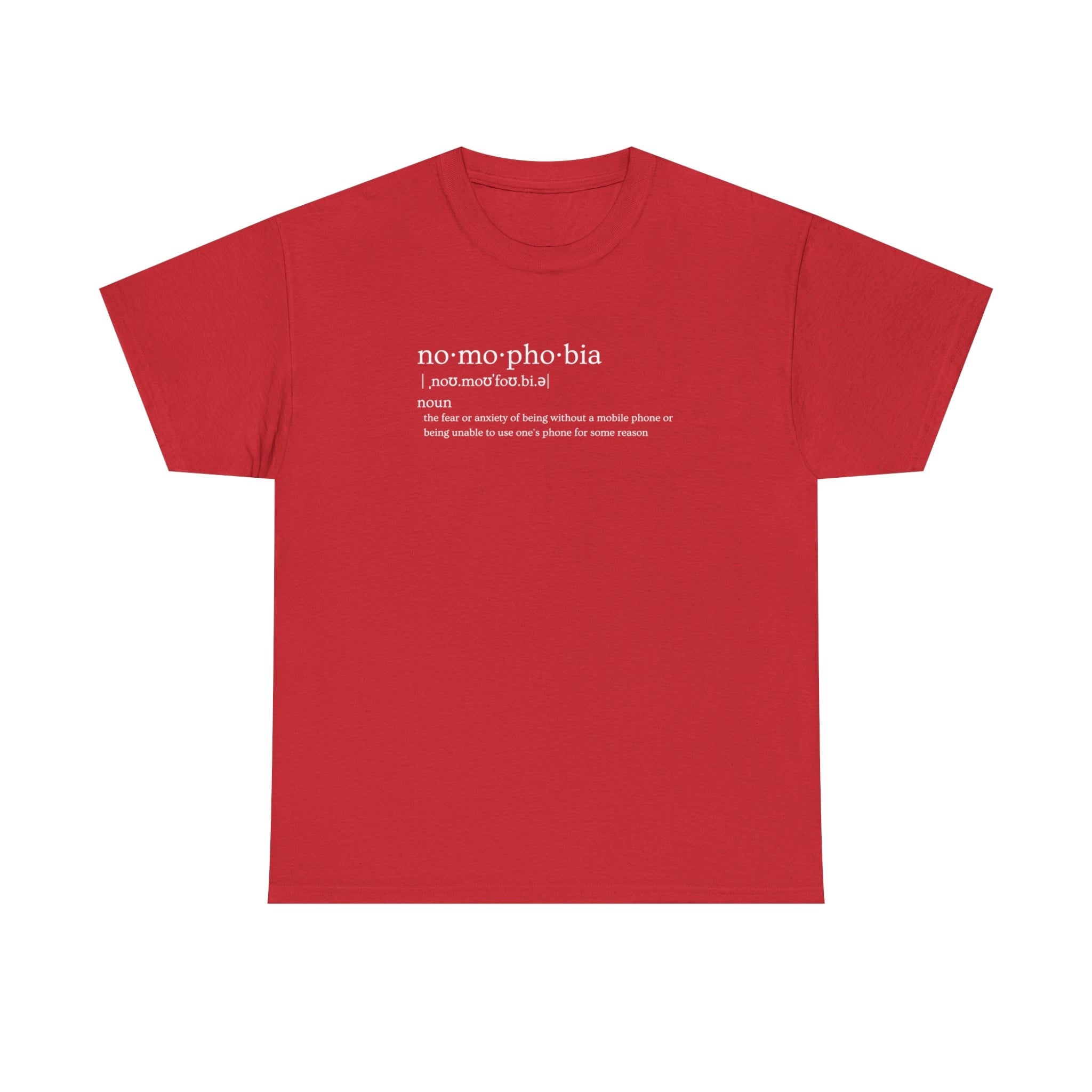 Nomophobia Women's Heavy Cotton Tee - Amara Luxe Fine Boutique