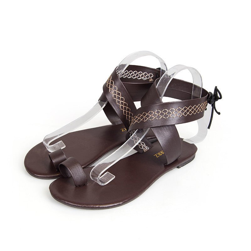 Plus size beach Roman shoes women - Amara Luxe Fine Boutique