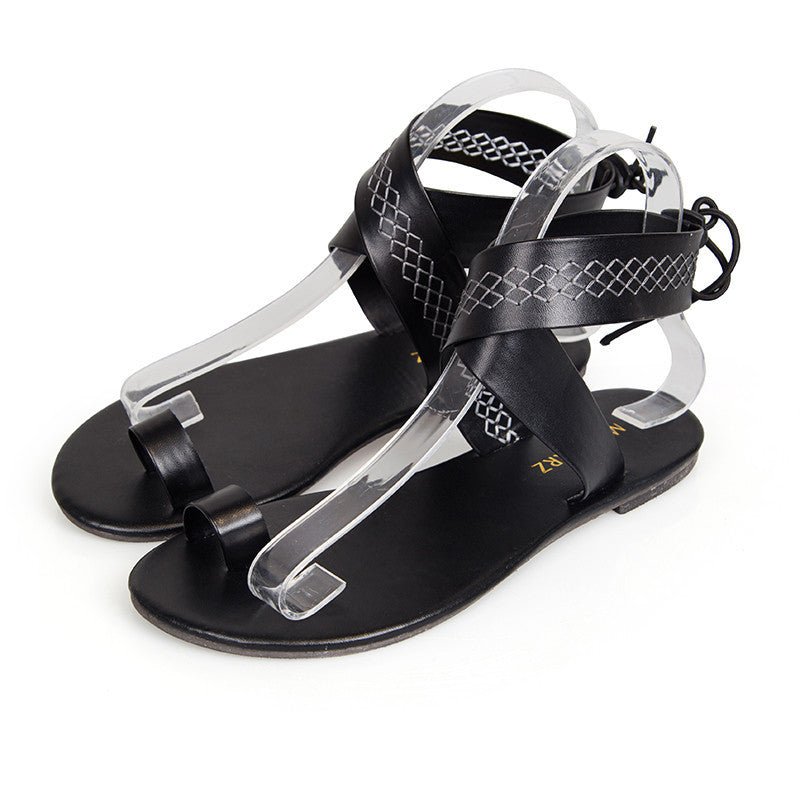 Plus size beach Roman shoes women - Amara Luxe Fine Boutique