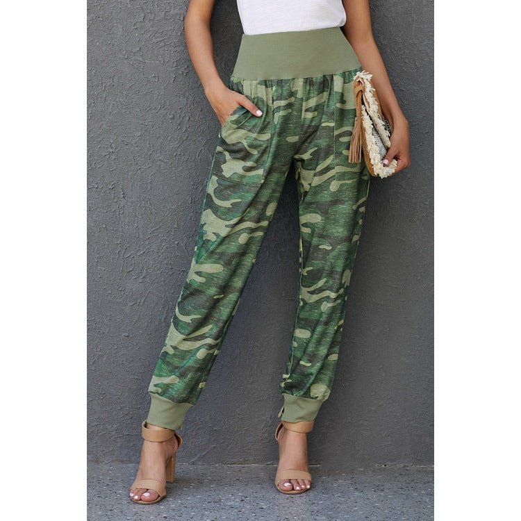 Pocket Casual Pants With Slit - Amara Luxe Fine Boutique