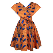 Printed African pleated skirt - Amara Luxe Fine Boutique