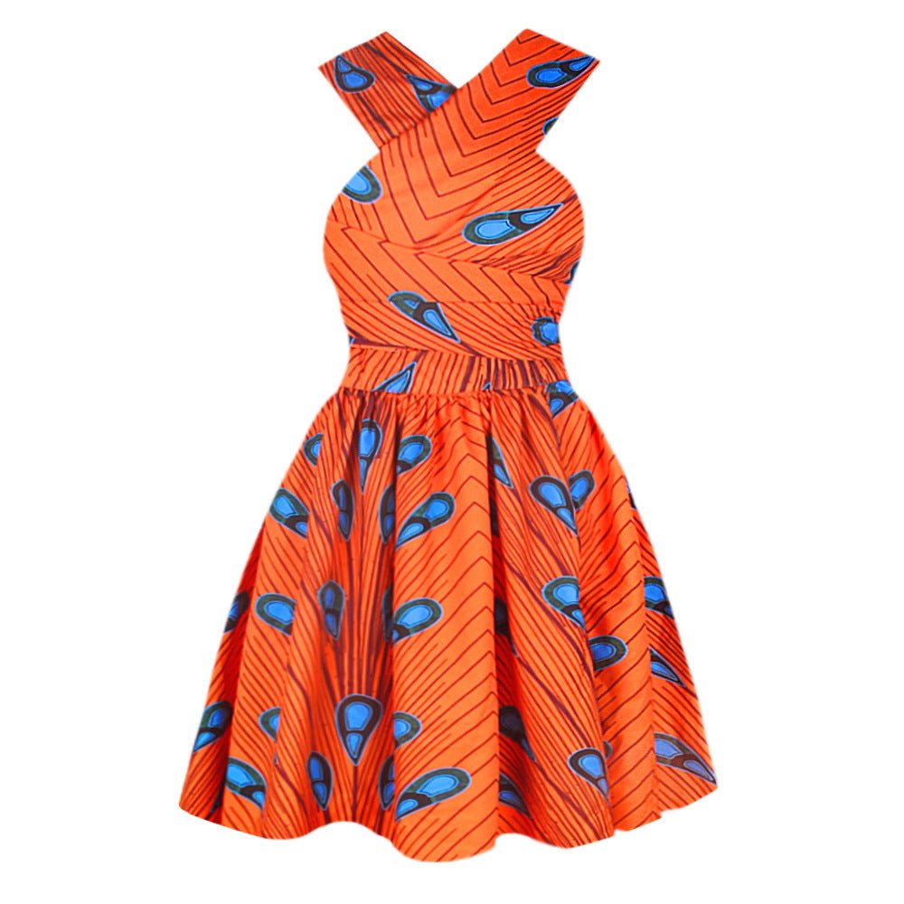 Printed African pleated skirt - Amara Luxe Fine Boutique