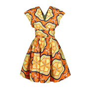 Printed African pleated skirt - Amara Luxe Fine Boutique