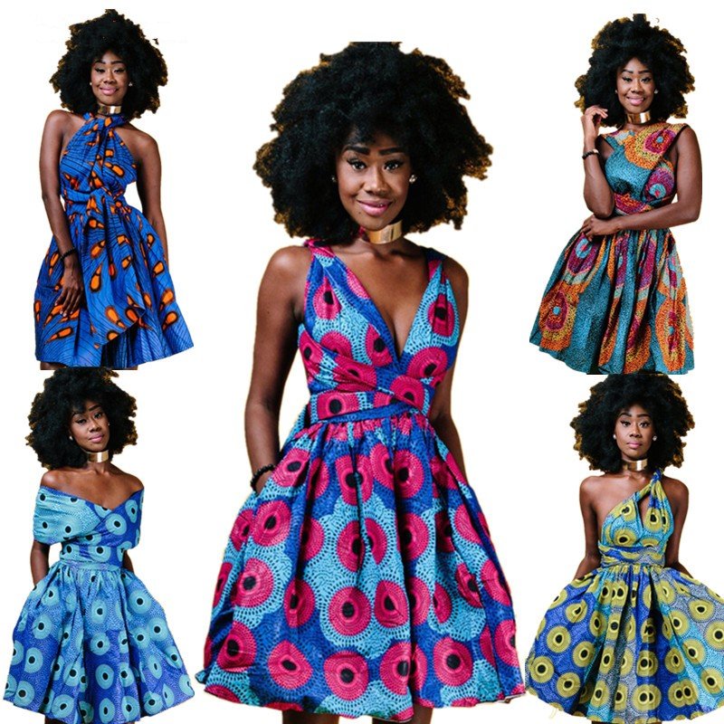 Printed African pleated skirt - Amara Luxe Fine Boutique