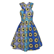 Printed African pleated skirt - Amara Luxe Fine Boutique