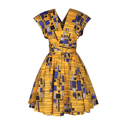 Printed African pleated skirt - Amara Luxe Fine Boutique
