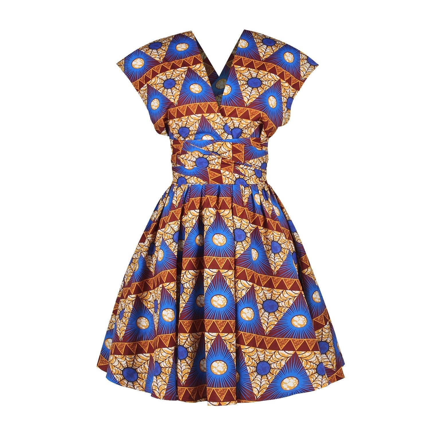 Printed African pleated skirt - Amara Luxe Fine Boutique