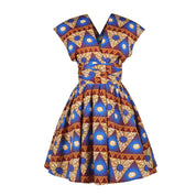 Printed African pleated skirt - Amara Luxe Fine Boutique