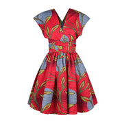 Printed African pleated skirt - Amara Luxe Fine Boutique