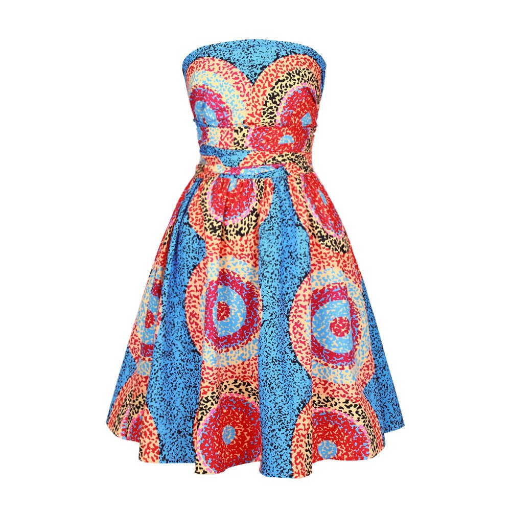 Printed African pleated skirt - Amara Luxe Fine Boutique