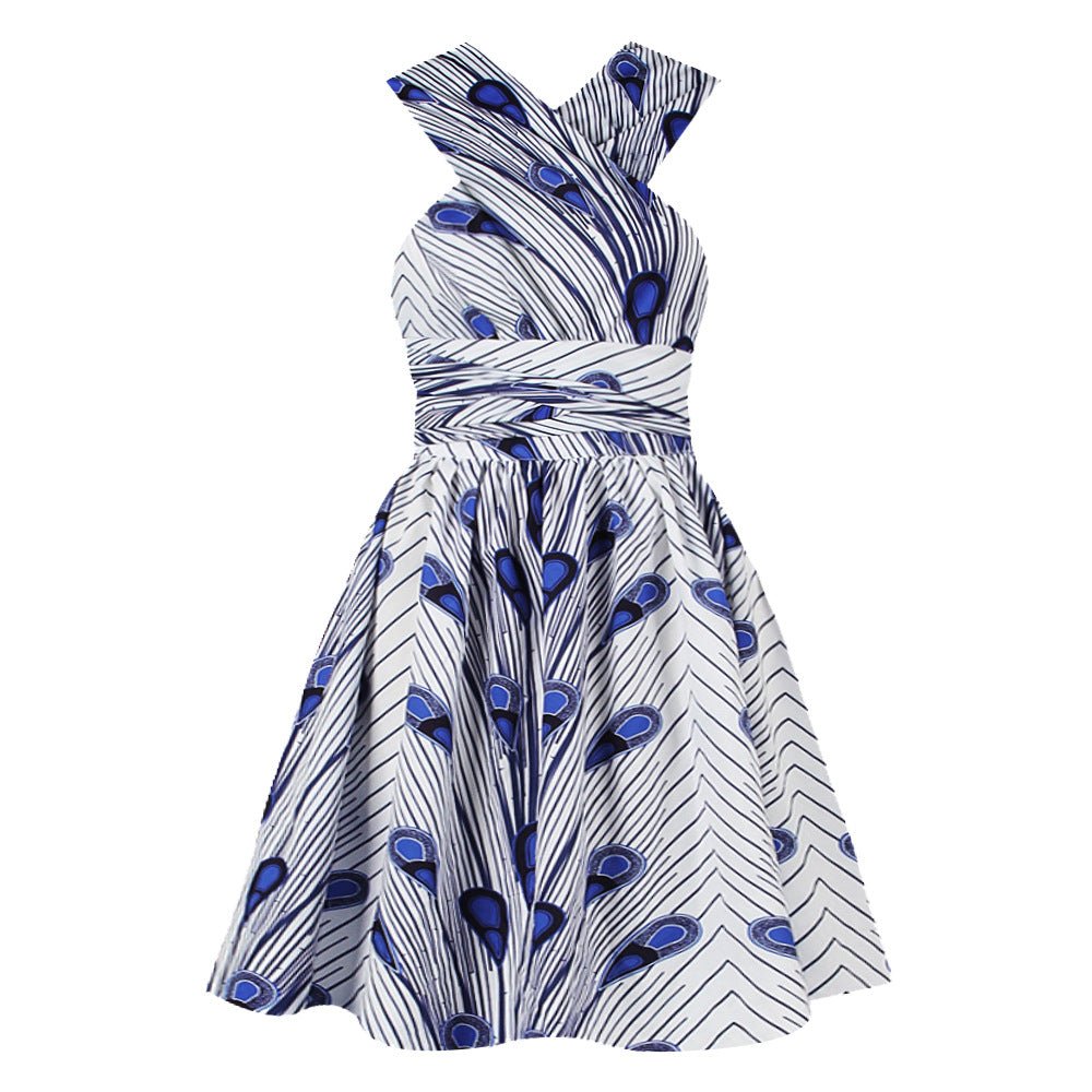 Printed African pleated skirt - Amara Luxe Fine Boutique