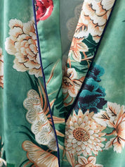Printed gown and kimono cardigan - Amara Luxe Fine Boutique