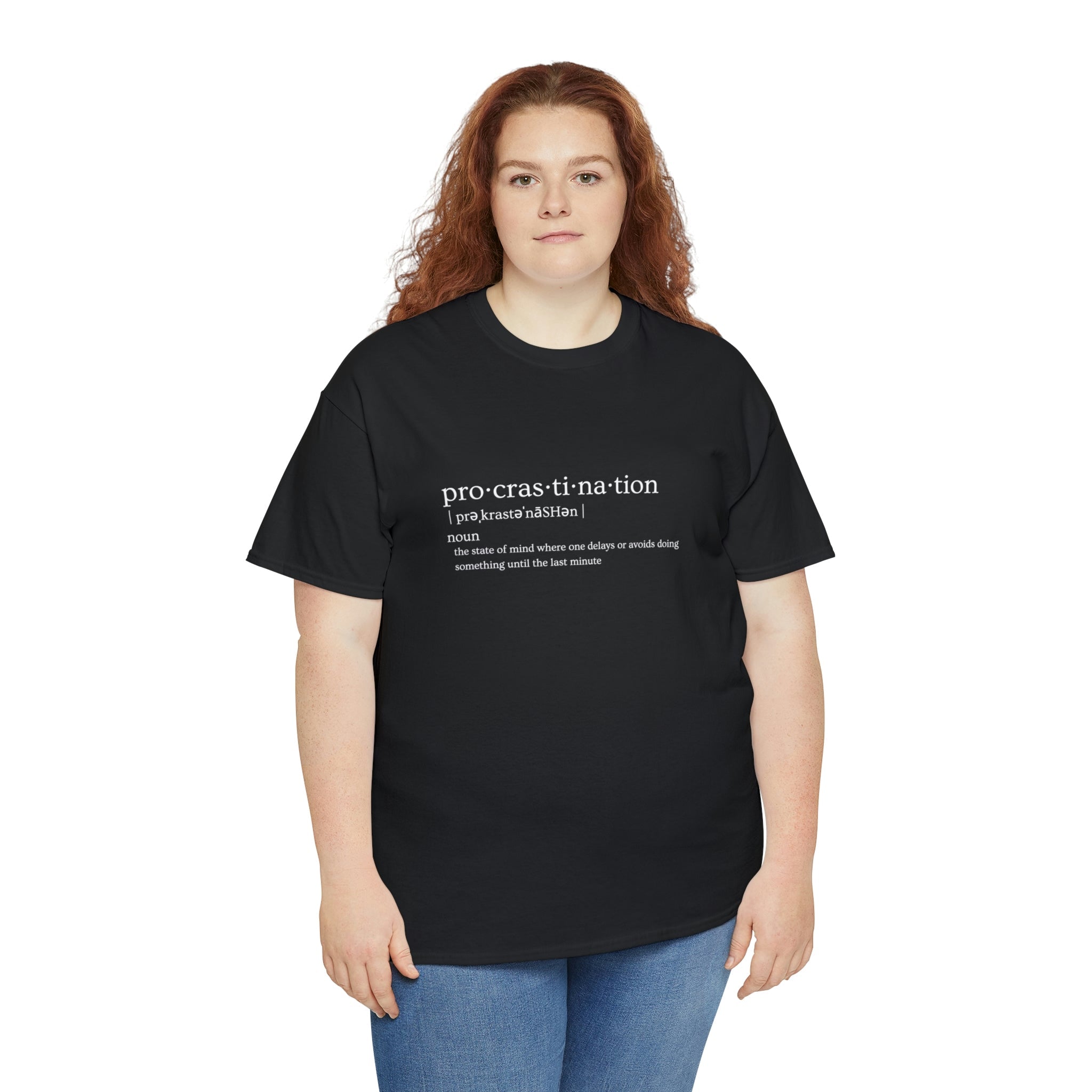 Procrastination Women's Heavy Cotton Tee - Amara Luxe Fine Boutique