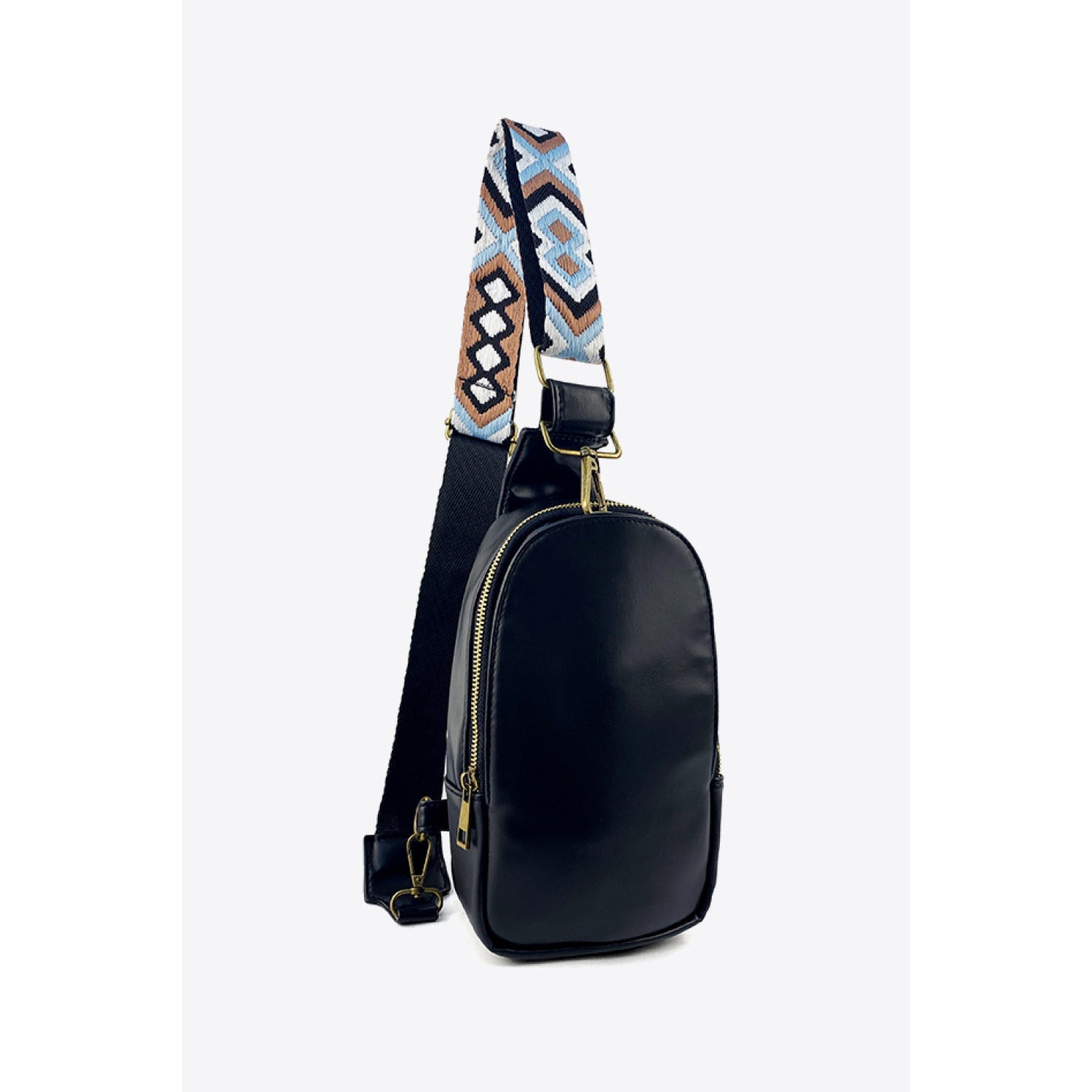 Random Pattern Adjustable Strap PU Leather Sling Bag - Amara Luxe Fine Boutique
