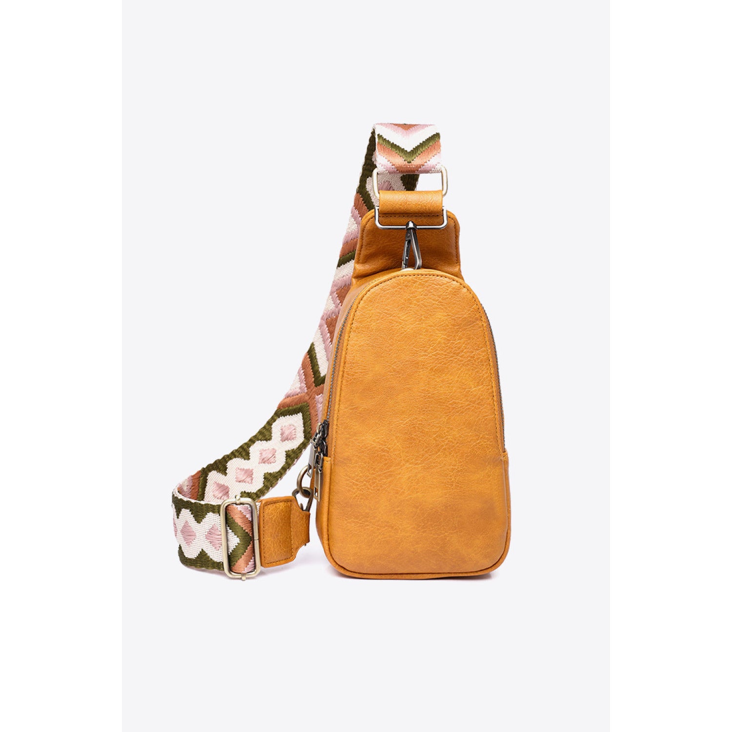 Random Pattern Adjustable Strap PU Leather Sling Bag - Amara Luxe Fine Boutique