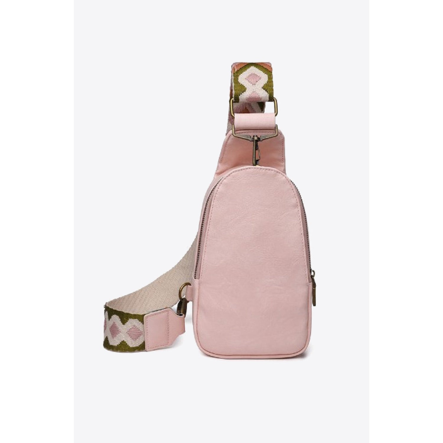 Random Pattern Adjustable Strap PU Leather Sling Bag - Amara Luxe Fine Boutique