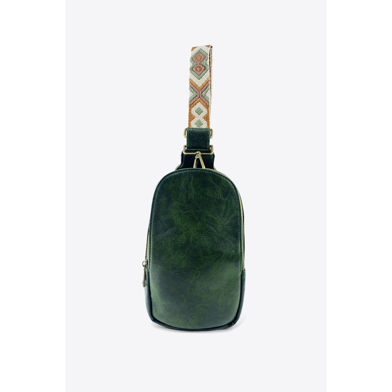Random Pattern Adjustable Strap PU Leather Sling Bag - Amara Luxe Fine Boutique