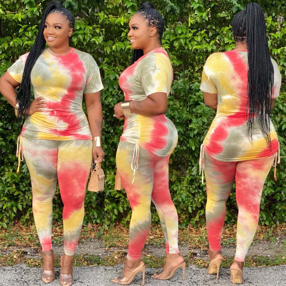 Short-Sleeved Ladies two-piece suit Hot Style - Amara Luxe Fine Boutique