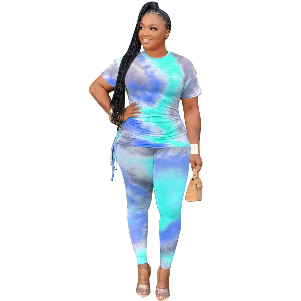 Short-Sleeved Ladies two-piece suit Hot Style - Amara Luxe Fine Boutique