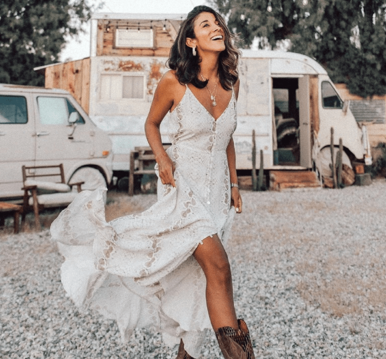 Snakeskin print boho dress - Amara Luxe Fine Boutique