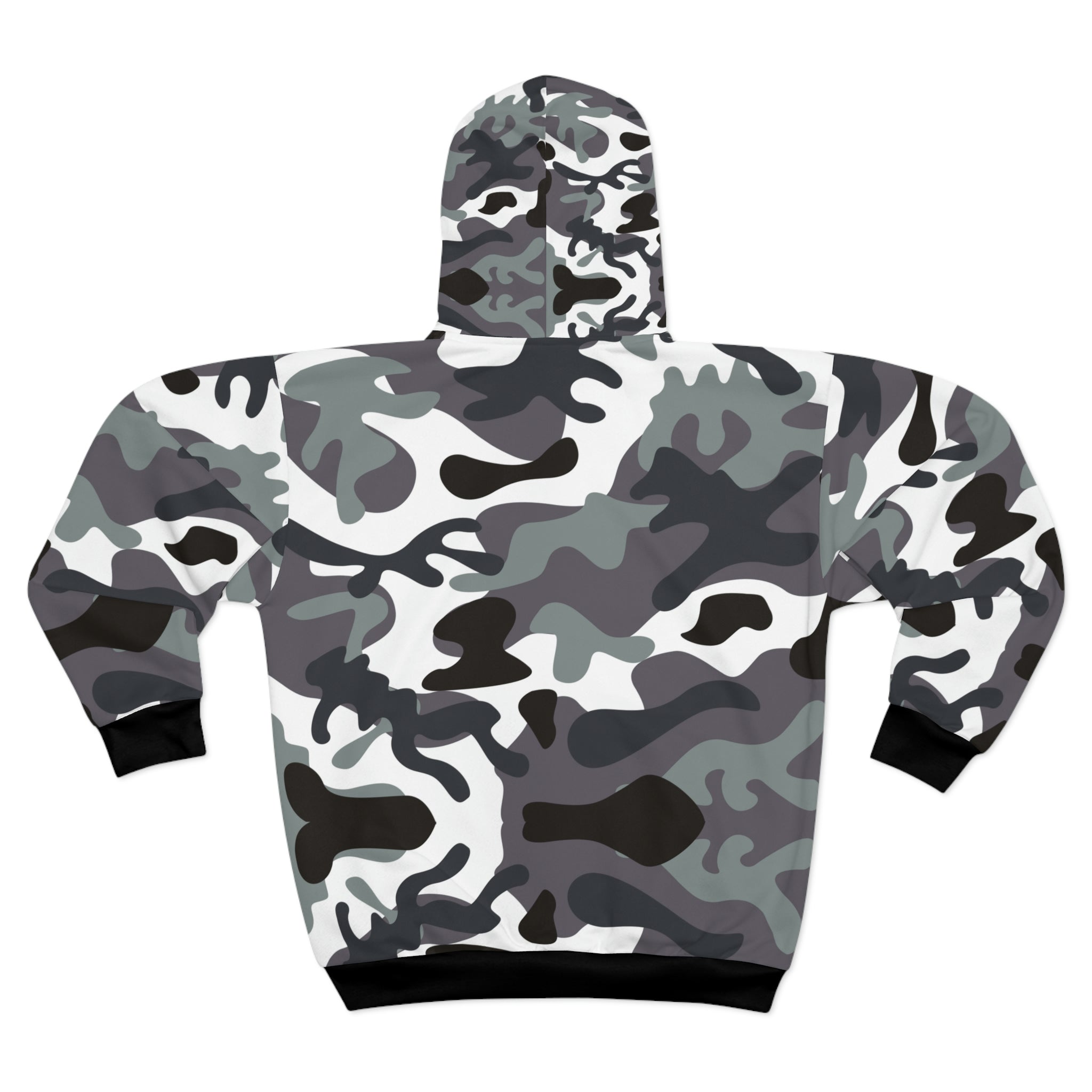 Snow Camo Zip Hoodie - Amara Luxe Fine Boutique