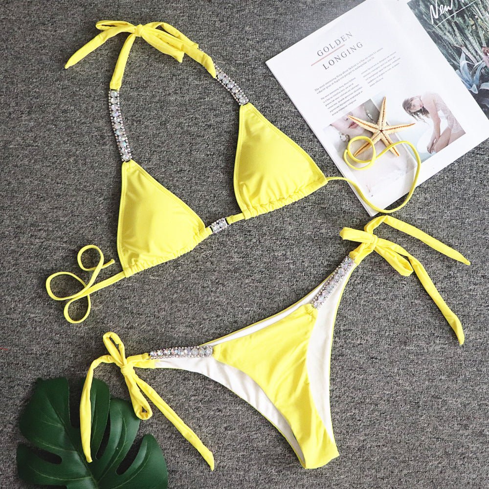 Solid sexy strapless bikini - Amara Luxe Fine Boutique