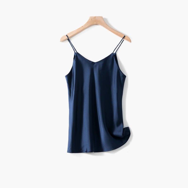 Spaghetti Strap V Neck Tank Tops - Amara Luxe Fine Boutique
