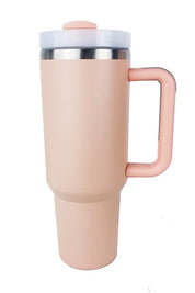 Stainless Steel Tumbler with Upgraded Handle and Straw - Amara Luxe Fine Boutique